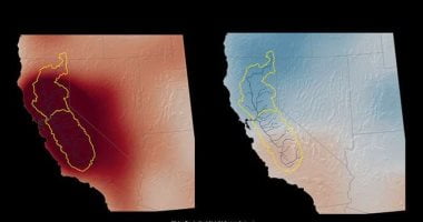 تكنولوجيا  – الأقمار الصناعية تكشف عن زيادة فى مياه كاليفورنيا