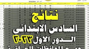 تم رفع نتائج السادس الابتدائي العراق 2023 البصرة ذي قار ميسان pdf – البوكس نيوز