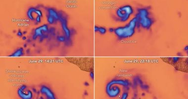 تكنولوجيا  – أقمار ناسا لمراقبة العواصف ترصد تطور هيكل إعصار أدريان