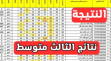 صدرت الان نتائج الثالث المتوسط 2023 نتائجنا الدور الأول في عموم المحافظات بالرقم الامتحاني والاسم – البوكس نيوز