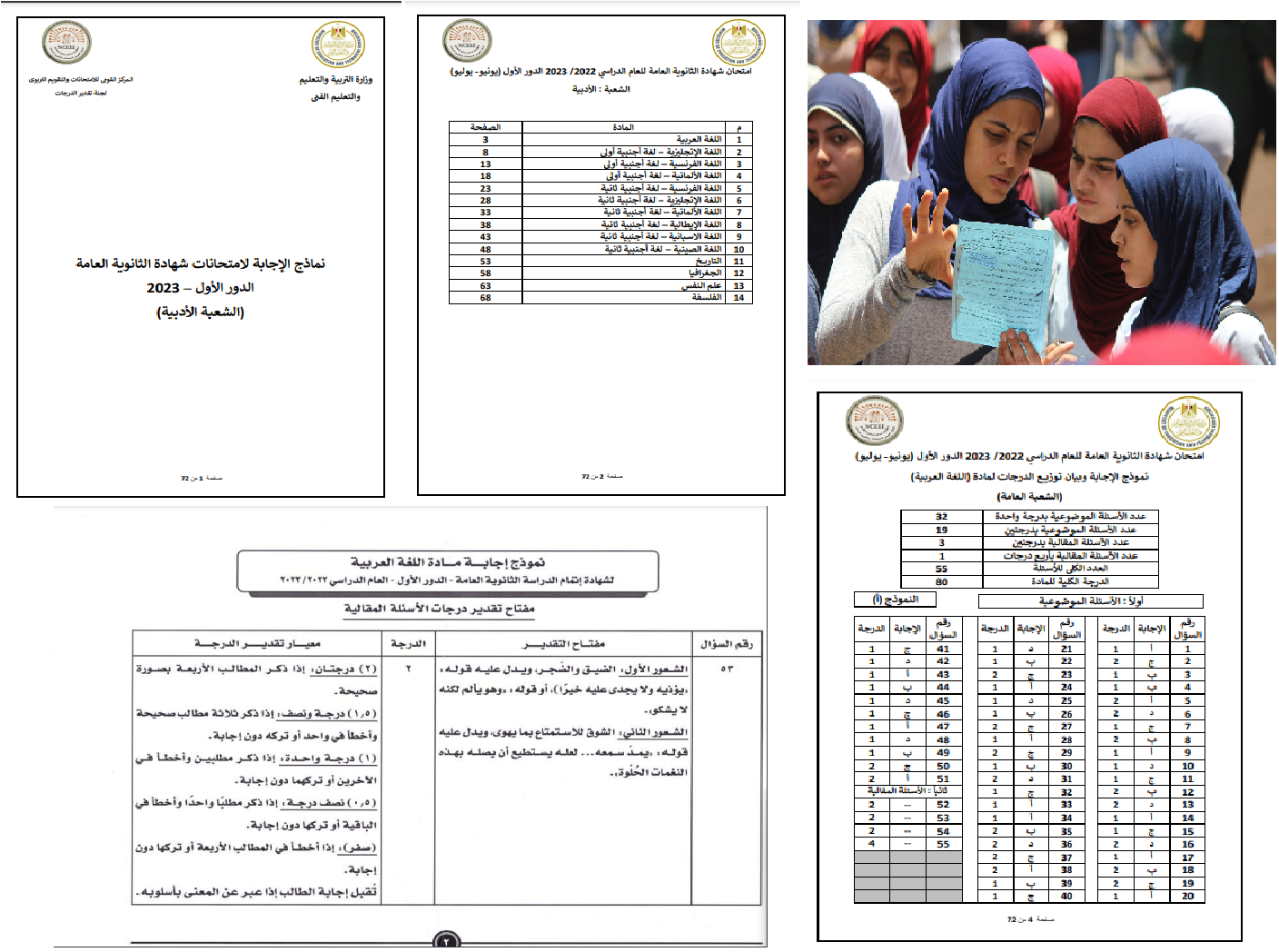 الان – قبل ما تعمل تظلم راجع نماذج إجابات امتحانات الثانوية العامة واعرف نفسك حليت صح ولا غلط – البوكس نيوز