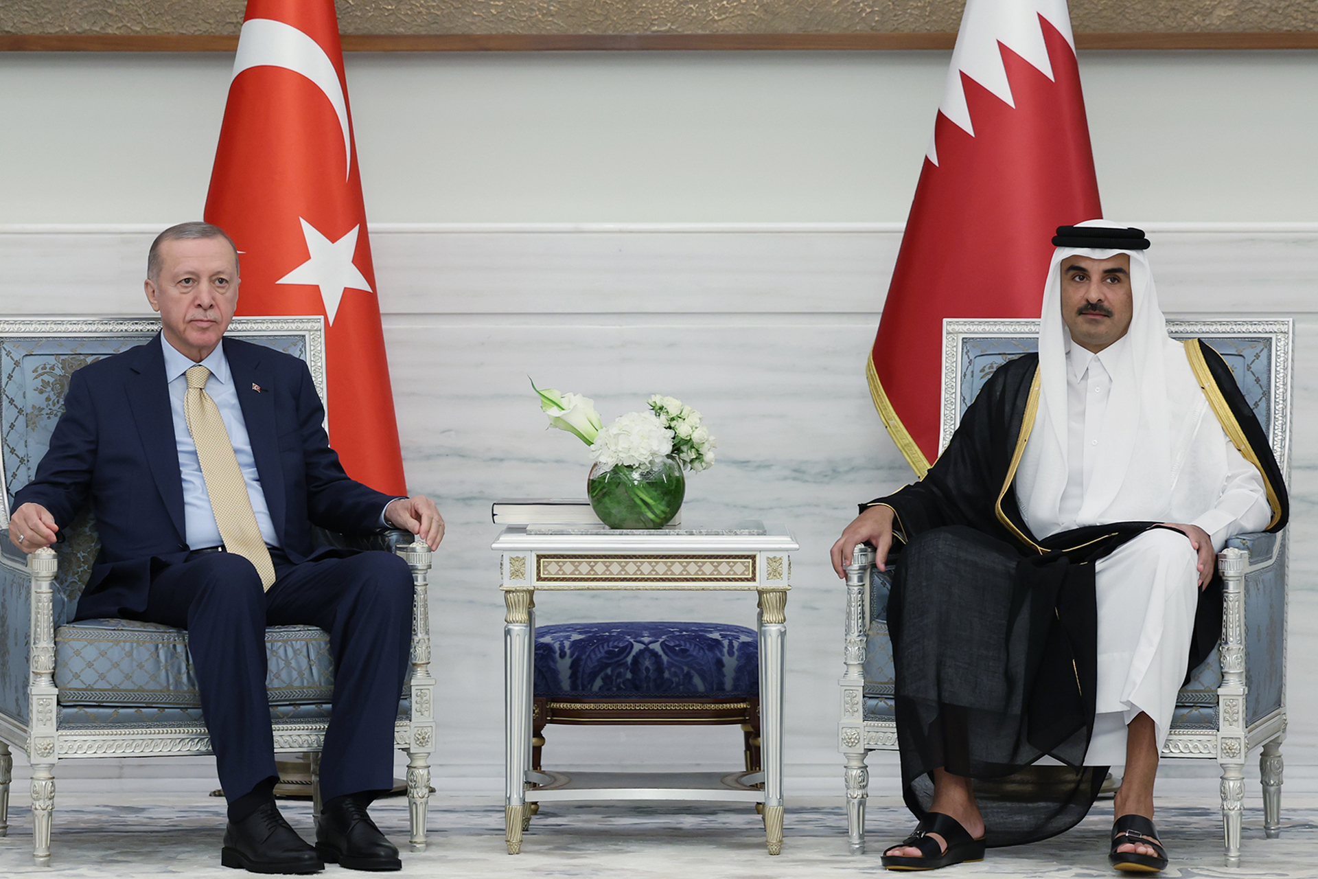 أمير قطر وأردوغان يبحثان التطورات بغزة ويوقعان 12 اتفاقية تعاون | أخبار – البوكس نيوز