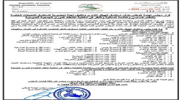 مجلس تهامة يصدر قرارات هامة وتشكيلاً جديداً في قيادته