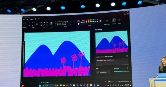 تكنولوجيا  – برنامج Microsoft Paint يحصل على منشئ صور جديد مدعوم بالذكاء الاصطناعى