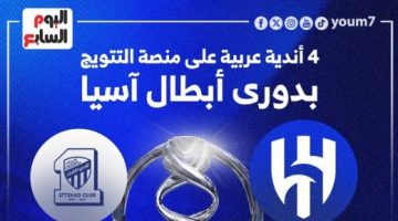 رياضة – الأندية العربية الأكثر تتويجاً بدوري أبطال آسيا قبل نهائى 2024.. إنفوجراف