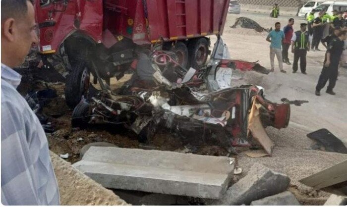 حبس سائق سيارة النقل المتسبب في حادث دائري المعادي 4 أيام احتياطا