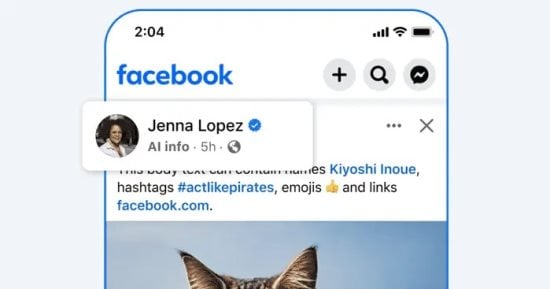 تكنولوجيا  – ميتا تتوقف عن وضع علامات “Made with AI” على منشوراتك بفيس بوك وإنستجرام