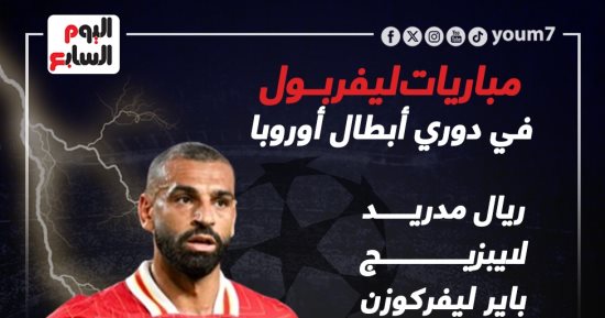 رياضة – مباريات محمد صلاح مع ليفربول في دوري أبطال أوروبا .. إنفوجراف