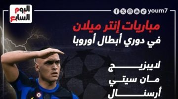 رياضة – مواعيد مباريات إنتر ميلان فى دوري أبطال أوروبا