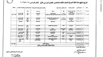 الان – توزيع منهج اللغة العربية لطلاب الشهادة الإعدادية – البوكس نيوز