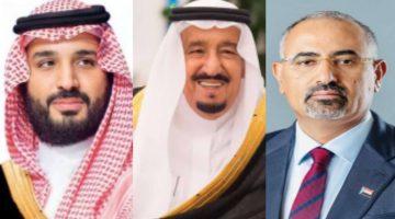 الرئيس الزُبيدي يهنئ خادم الحرمين الشريفين وولي عهده باليوم الوطني السعودي الـ94