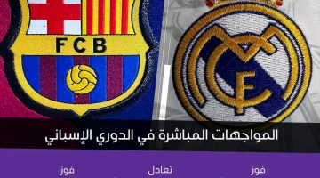 اليوم.. كلاسيكو الأرض بين ريال مدريد وبرشلونة! .. بث مباشر 