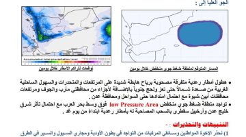 عاجل| الأرصاد الجوية تحذر من أمطار رعدية وضغط جوي منخفض خلال الـ48 القادمة