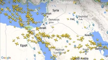 حركة الطيران في الشرق الأوسط تتأثر بالصواريخ الايرانية